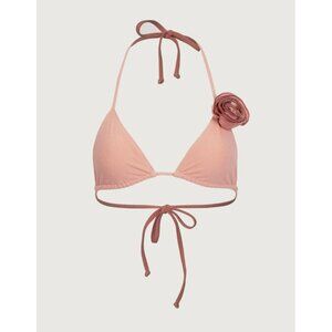 COPY - SAME LOS ANGELES BIKINY WOMENS Triangle Top Rossete SZ M  Faux Suede Pink
